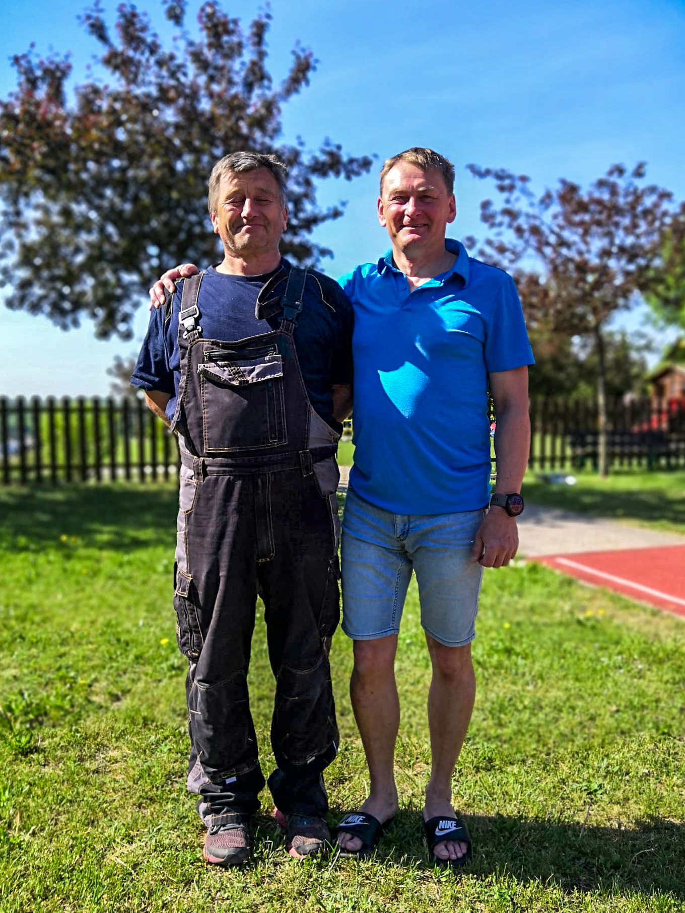 Petr Kotyza (vpravo) a zaměstnanec Marek